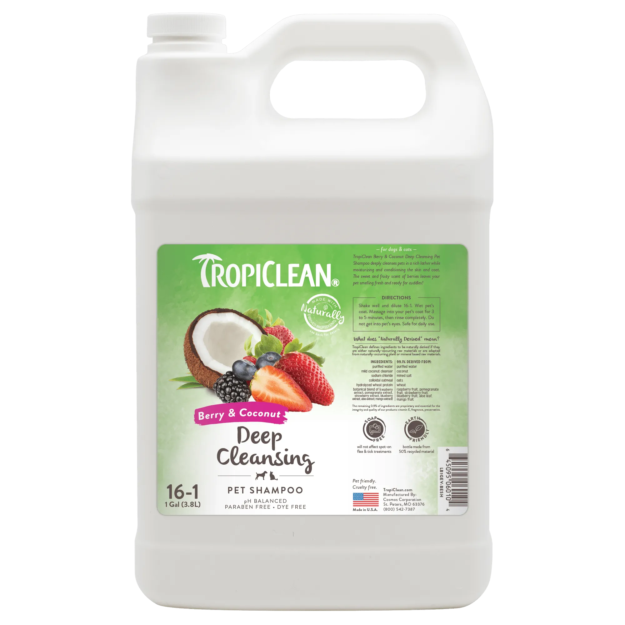 TropiClean Deep Cleansing Shampoo 3.8L - Image 1