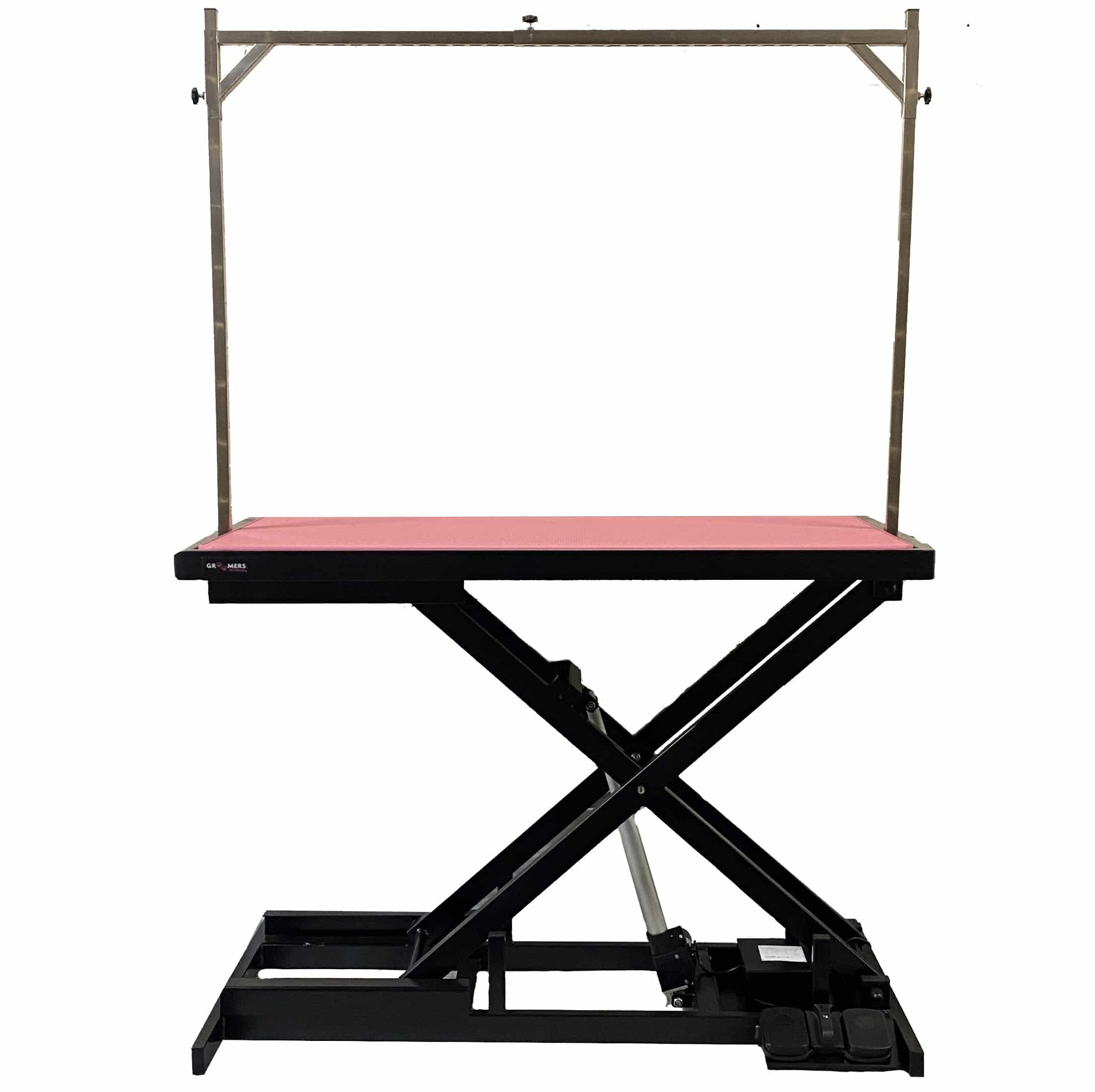 Large Extra Low Electric Pet Grooming Table Black 126cm - Image 1