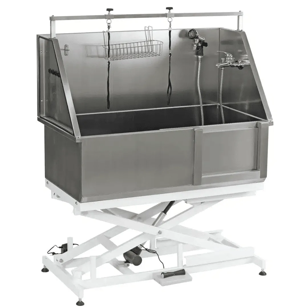Electric Lifting Deluxe Bathing Tub with Sliding Door & Arm BTS-231E - Image 1