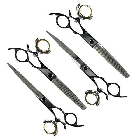 Damascus Swivel Thumb Scissor Set - Image 1