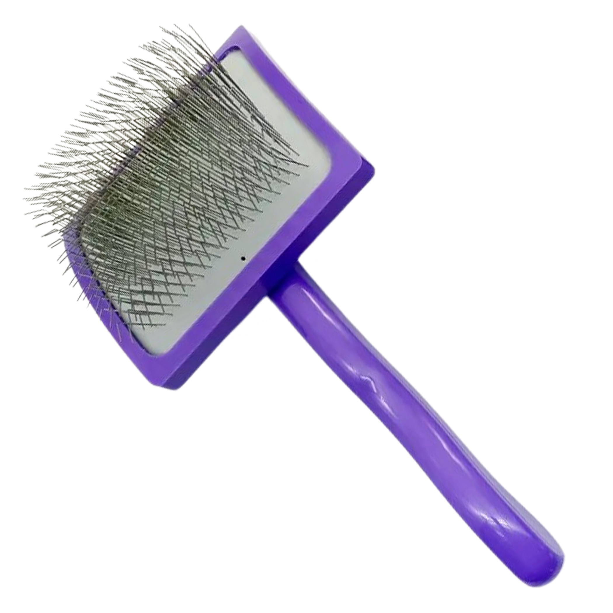 Large Long Pin Slicker Brush Purple - Image 1