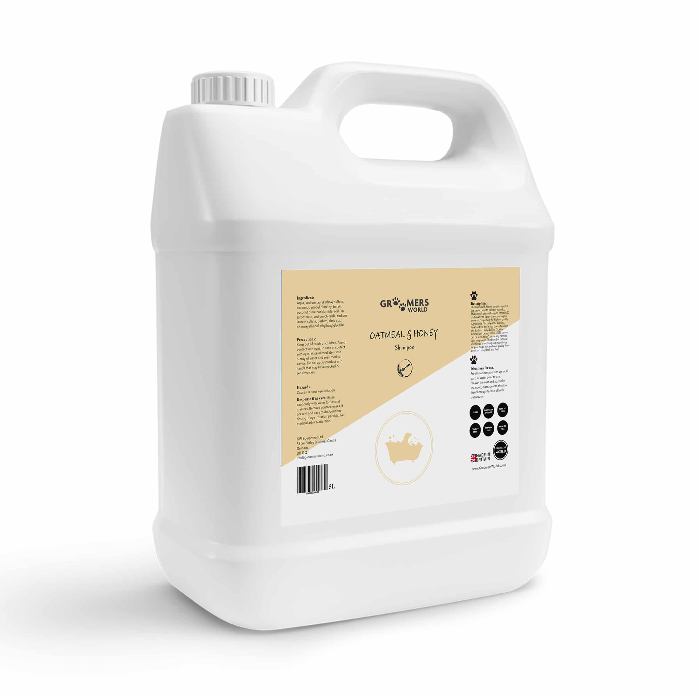 Oatmeal & Honey Shampoo 5L - Image 1