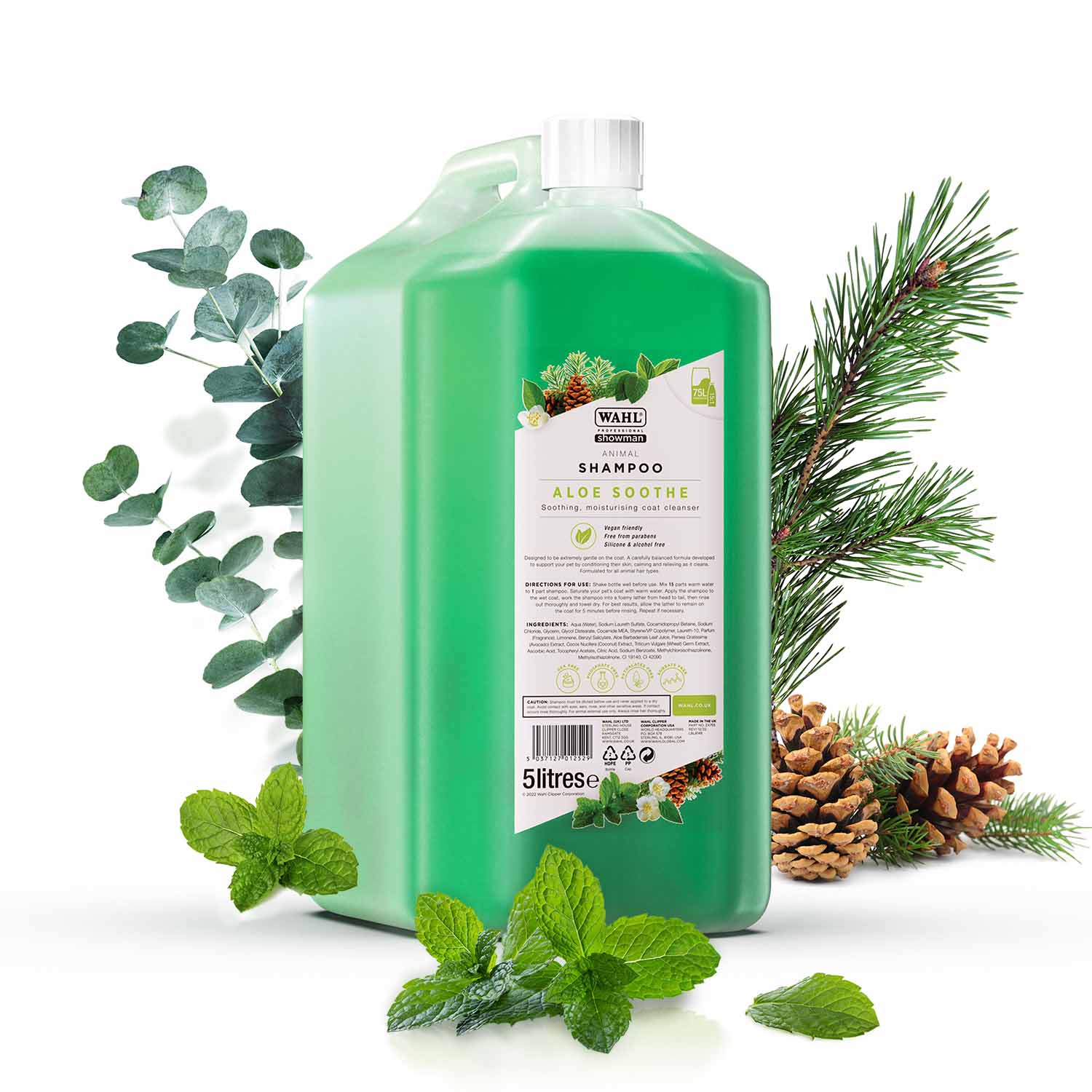 Wahl_shampoo_aloe_soothe_5L_ZX755_Scent 5L Wahl Aloe Soothe Shampoo - Image 1