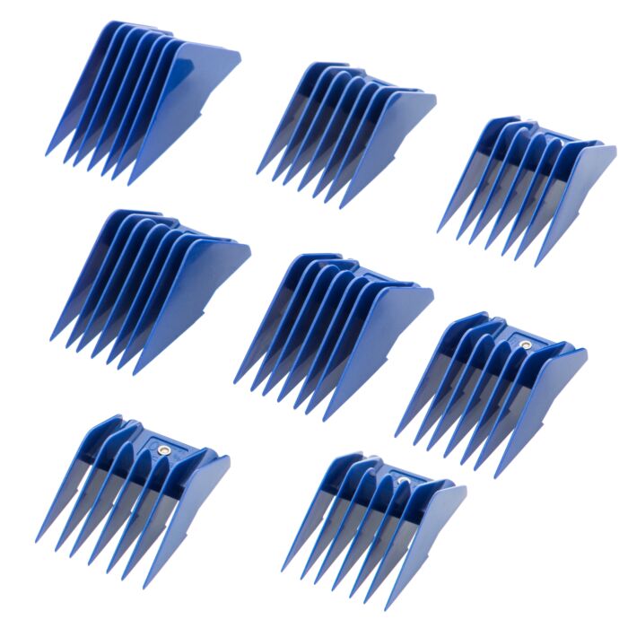 Andis 8 Piece Attachment Combs – Blue - Image 1