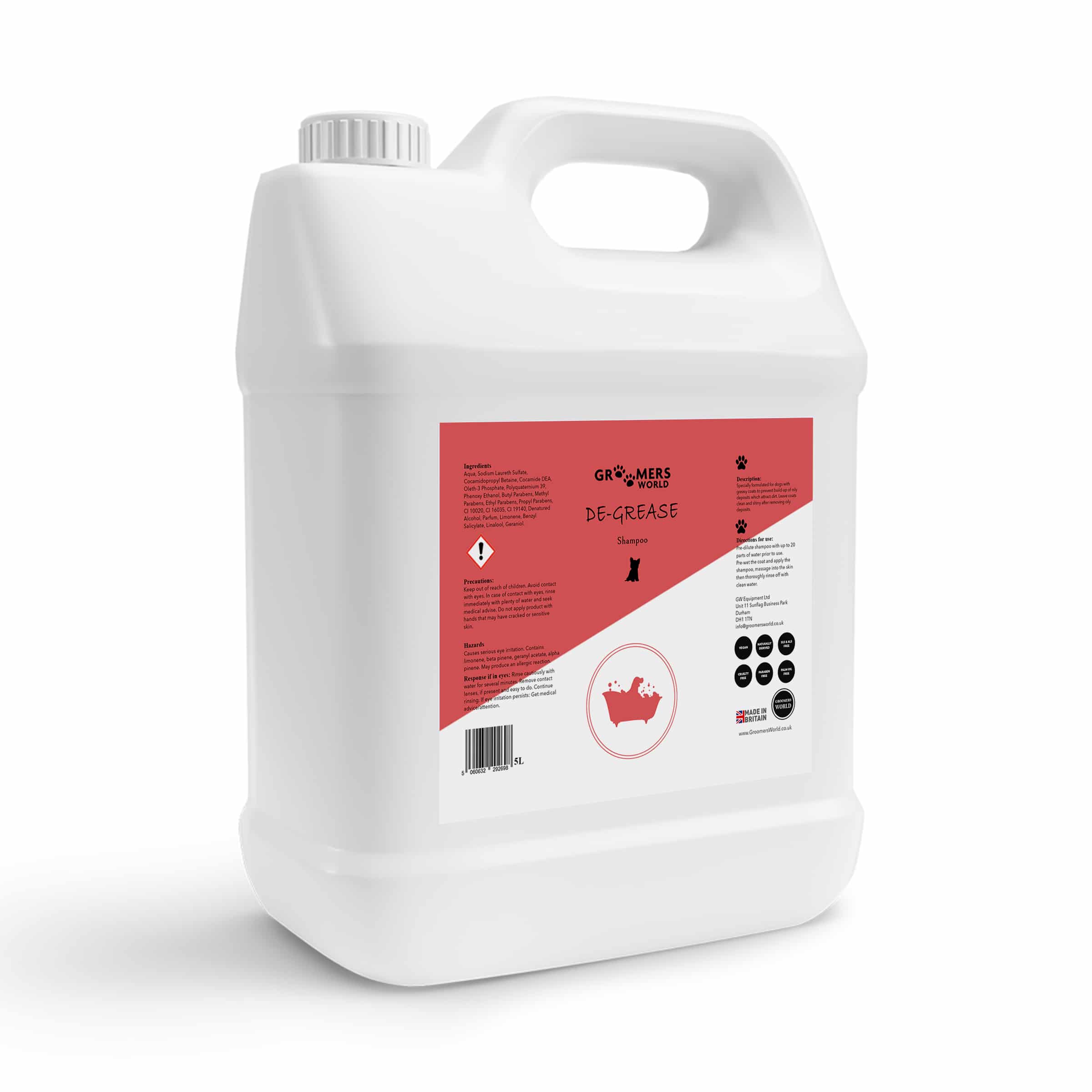 De-Grease Shampoo 5L - Image 1