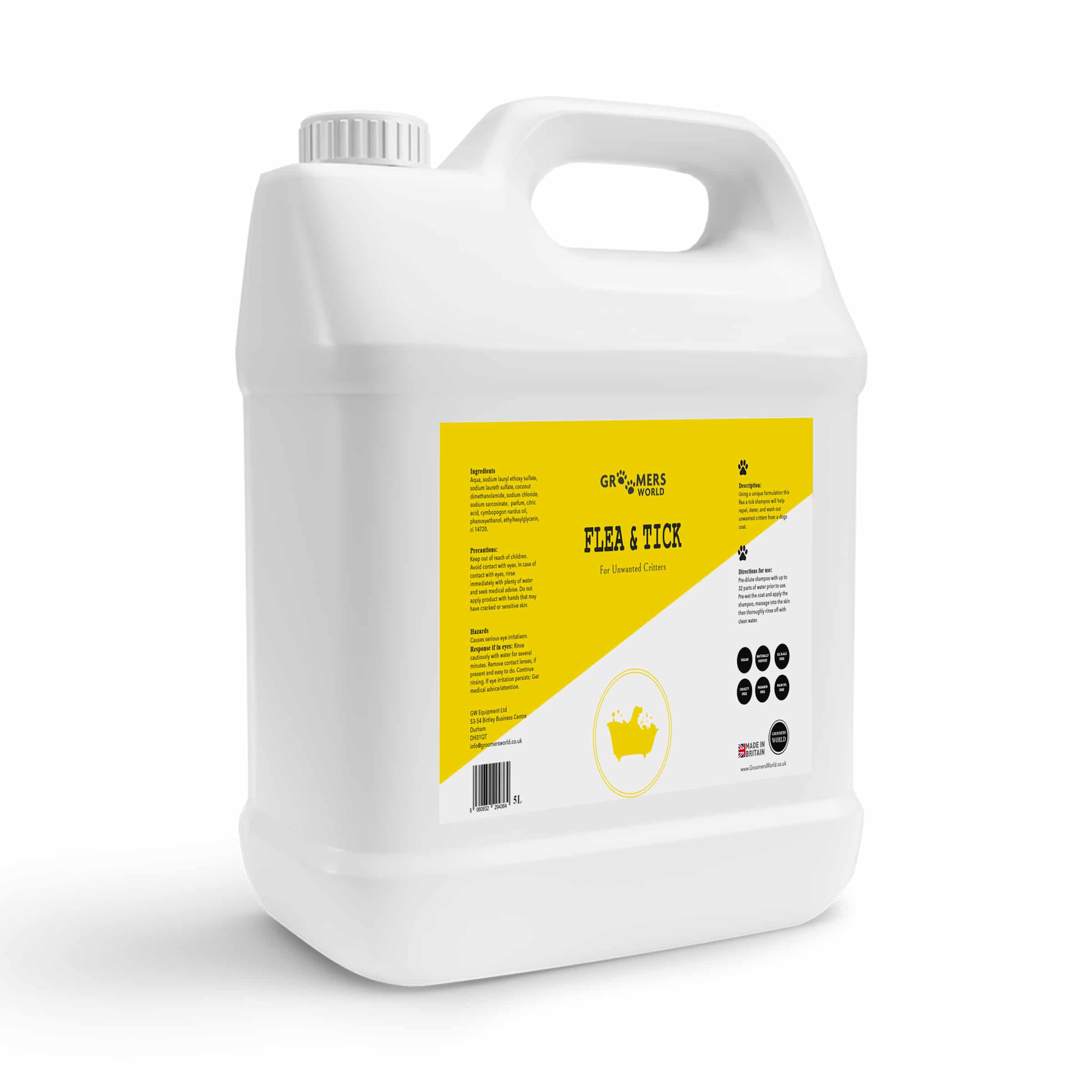 Flea & Tick Shampoo 5L - Image 1