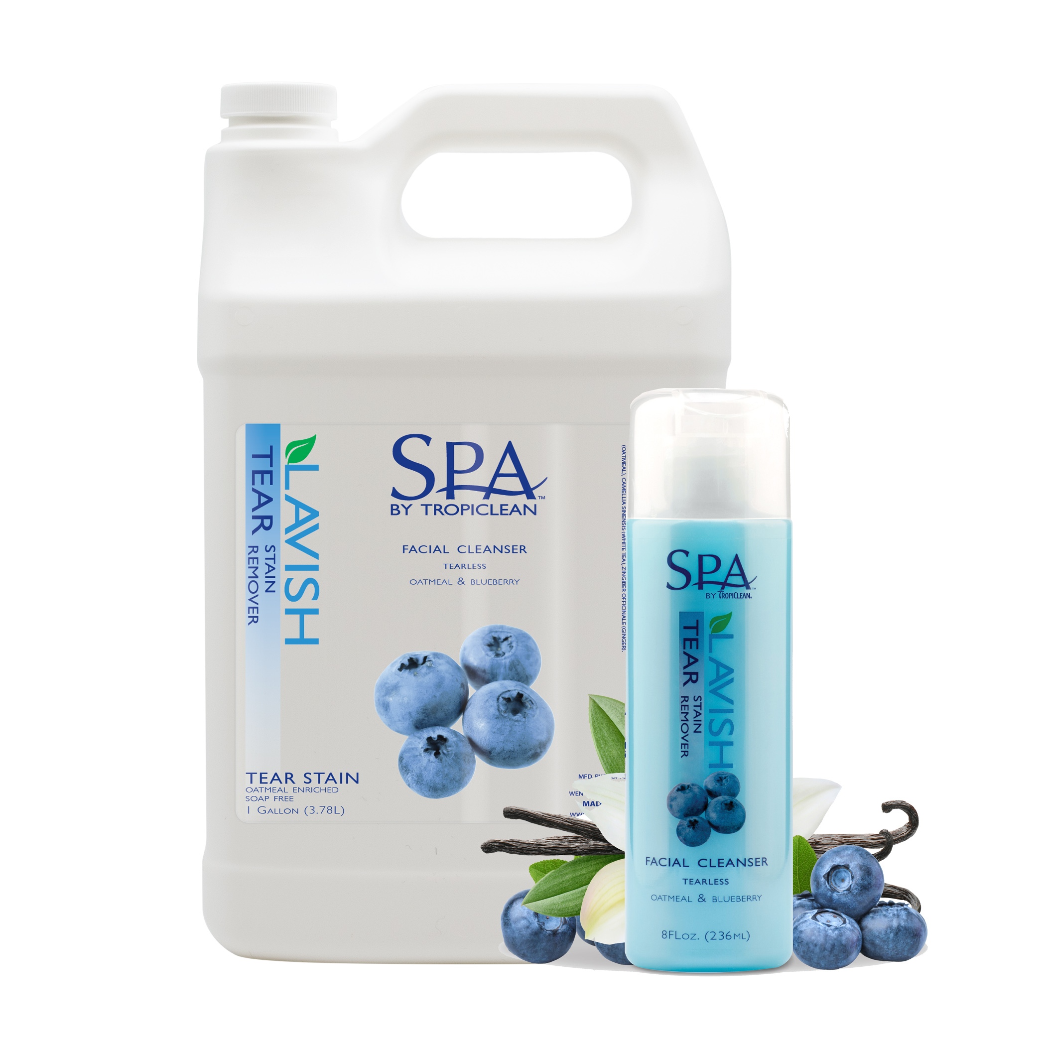 Tropiclean Blueberry Facial Spa Tear Stain Remover - Image 1
