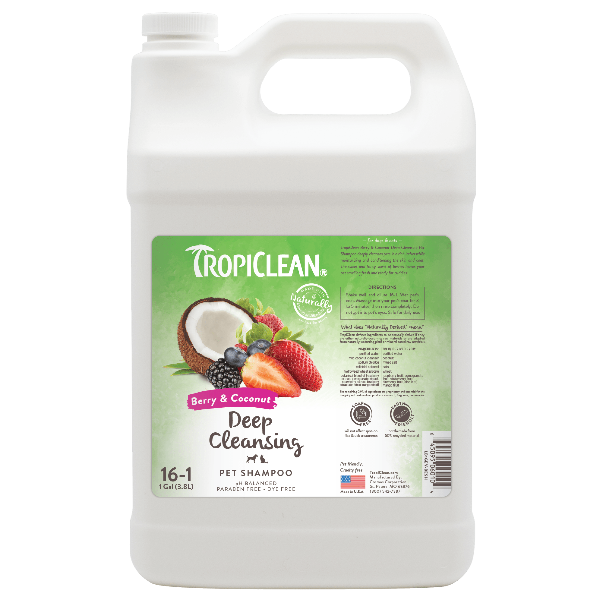 TropiClean Deep Cleansing Shampoo 3.8L - Image 1
