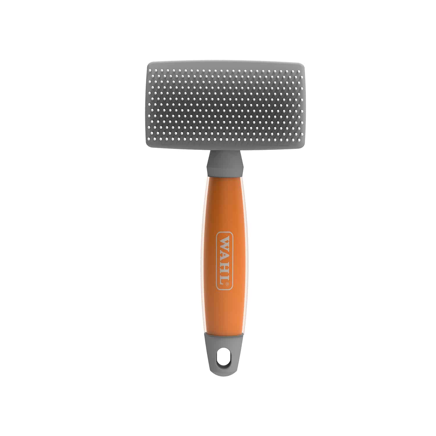 Wahl Nylon Slicker Brush – Orange Gel Handle - Image 1