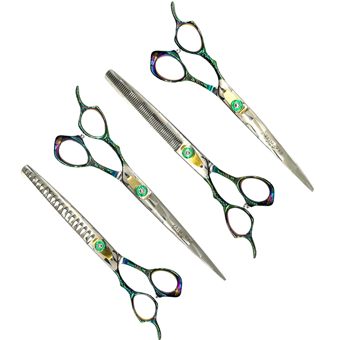 Left Handed Gecko Scissor Set – COM Left Handed Gecko Scissor Set - Image 1