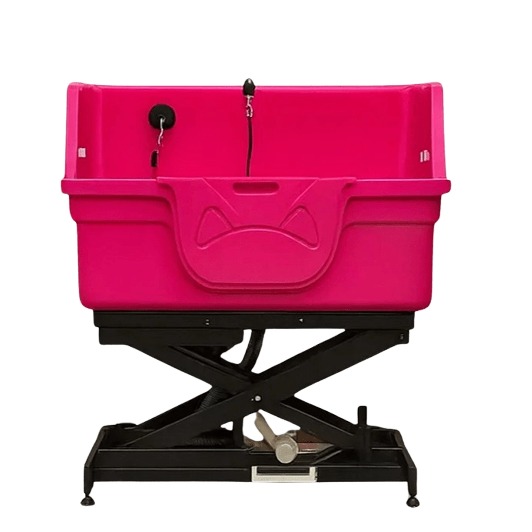 Pink_ Aeolus Large Fiberglass Dog Bath – BTF-130E - Image 1