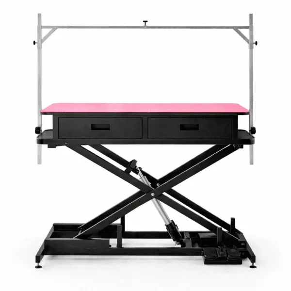 Ft-818 Low Low table with Drawers Pink Black 2