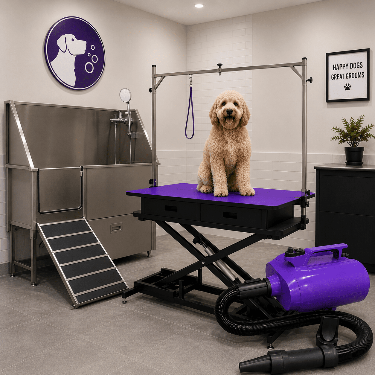 Groomers World Pro 3-Piece Salon Setup - Image 1