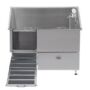 Luxe Static Stainless Steel Dog Bath with Ramp and Drawer (GW51/61)