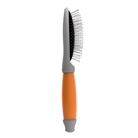 Wahl Pin Brush – Orange Gel Handle - Image 2