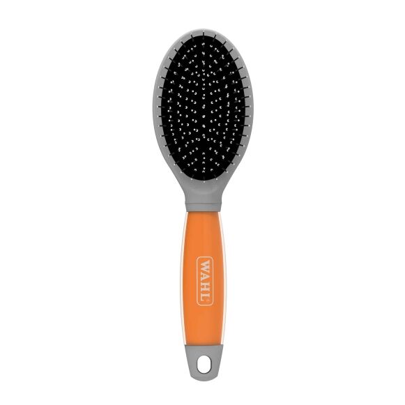Wahl Pin Brush – Orange Gel Handle - Image 1