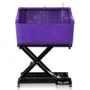 Dog Grooming Electric Bath with Splashback – Purple, Grey (GWH-112H)