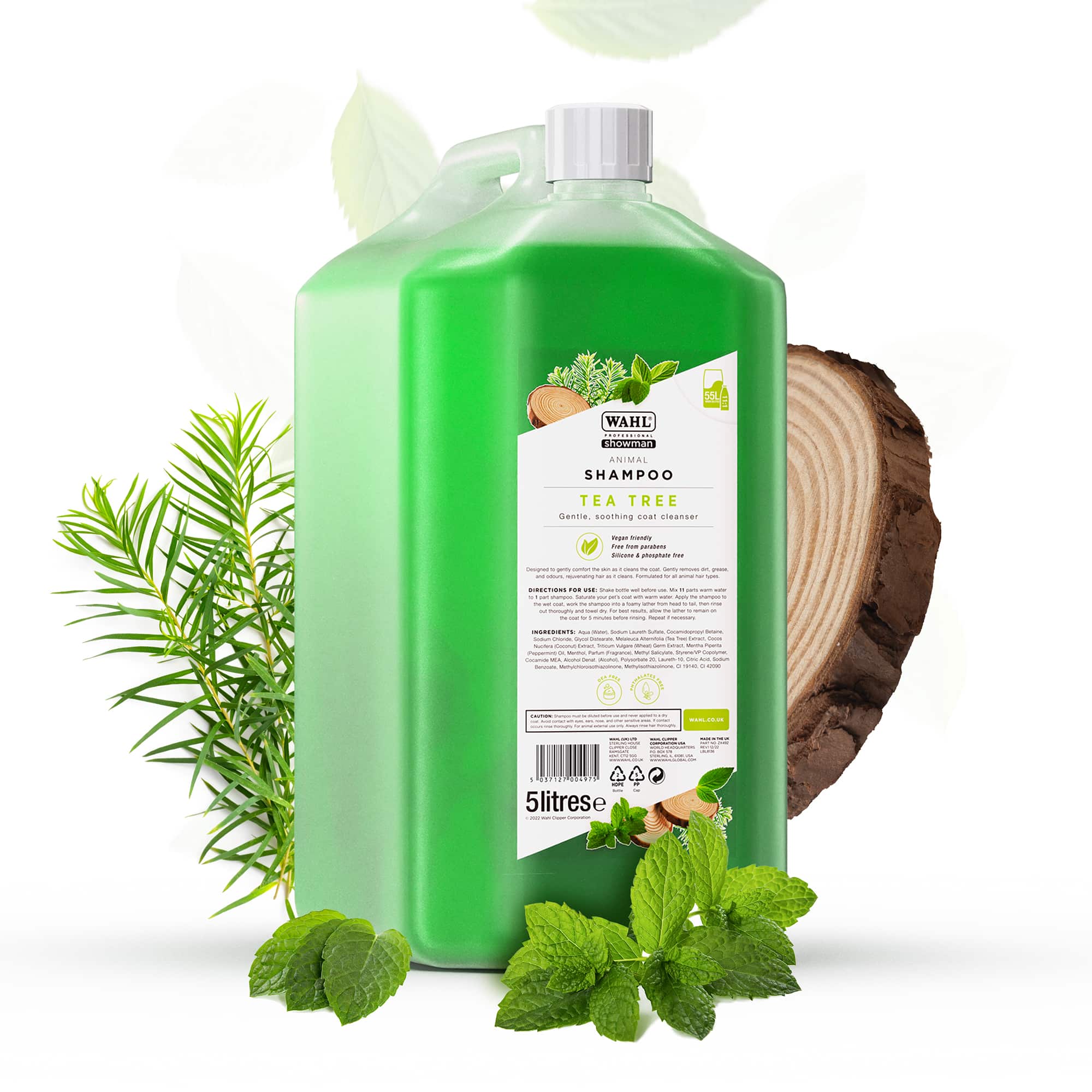 High_Wahl_shampoo_tea_tree_5L_ZX492_Scent 5L Wahl Tea Tree Shampoo - Image 1