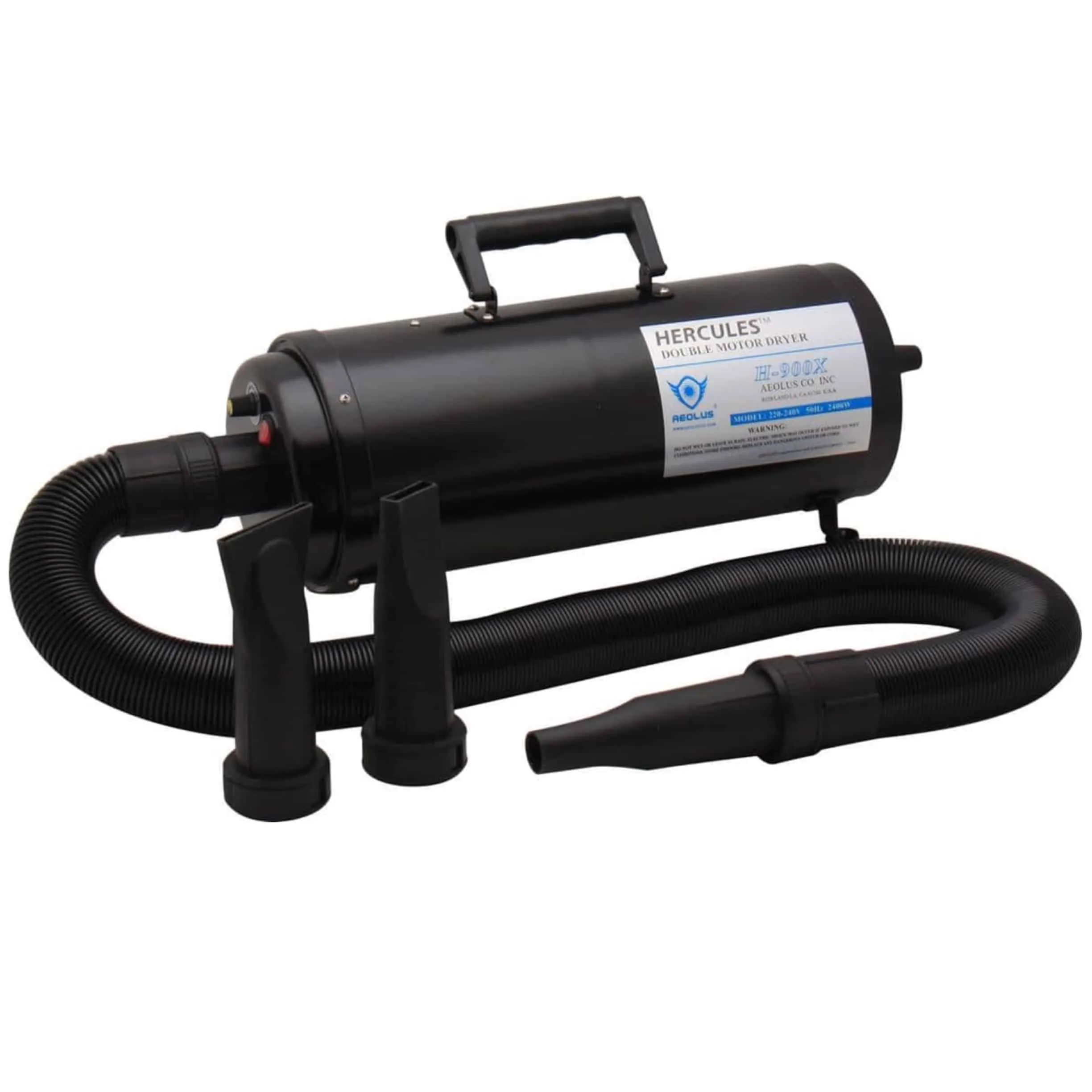 Aeolus Hercules, Professional Powerful Dual Motor Blaster, Variable Speed For Dog Grooming & Animals