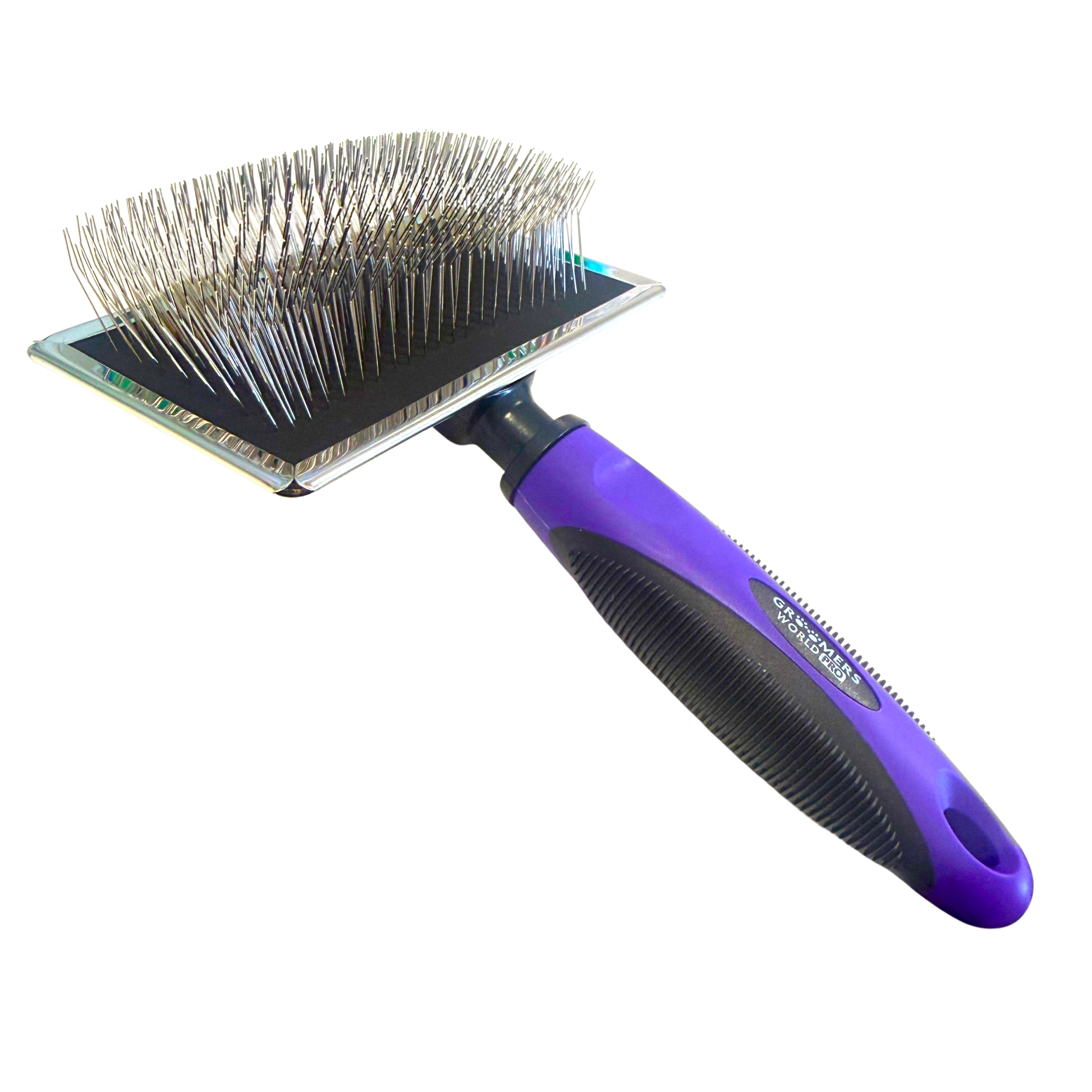 Slicker Brush Extra Long Pins – Purple - Image 1