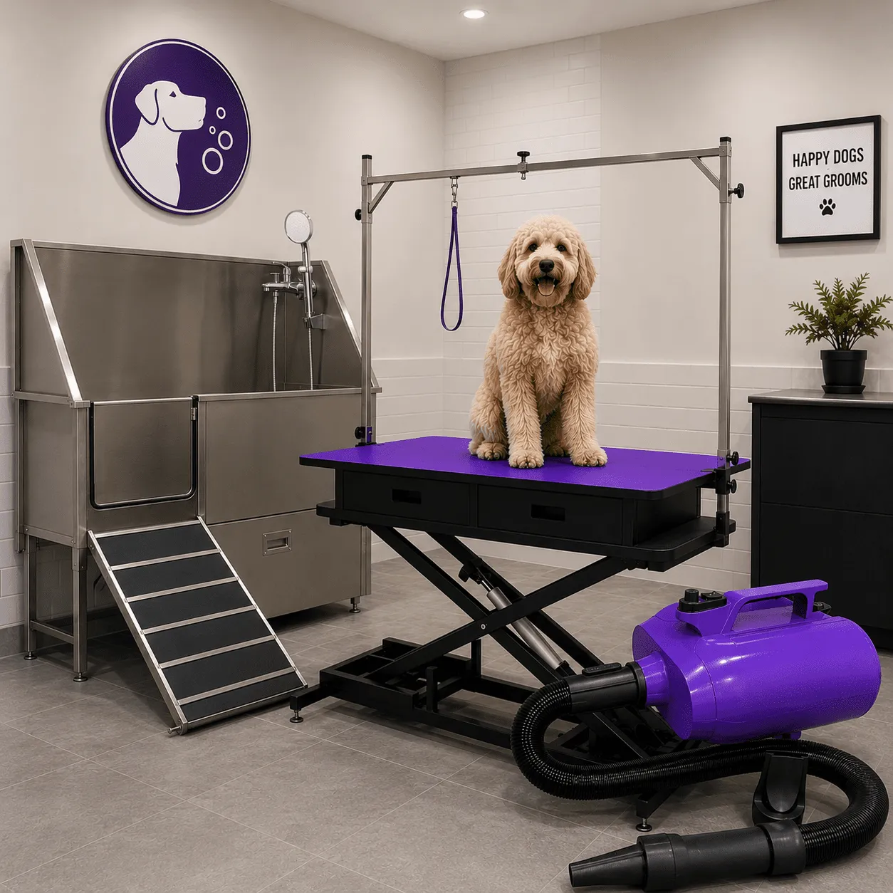 Groomers World Pro 3-Piece Salon Setup - Image 1