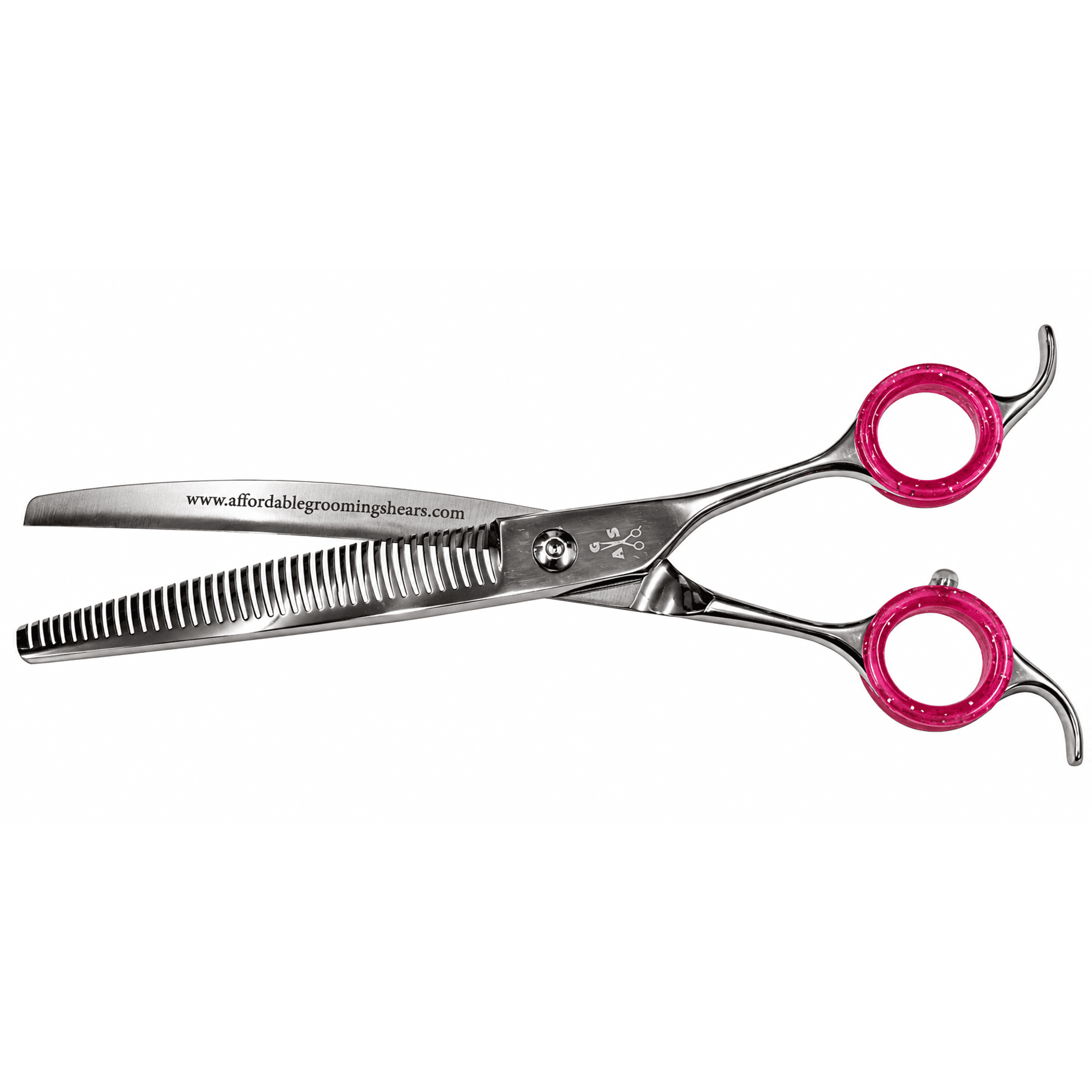 Mako 44T Curved Affordable Grooming Shears 44-Tooth Curved Thinning Dog Grooming Scissors - Image 1