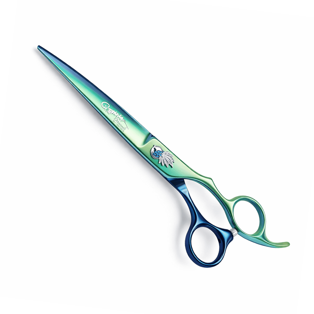 Kenchii Peacock Scissor 8″ Curved - Image 1