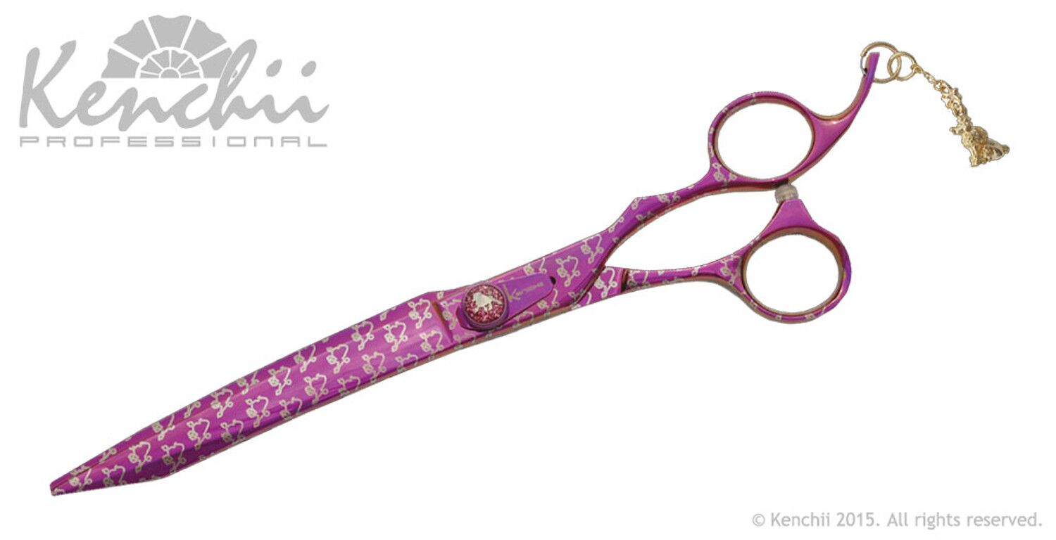 Kenchii Pink Poodle 8″ Curved Shear - Image 3