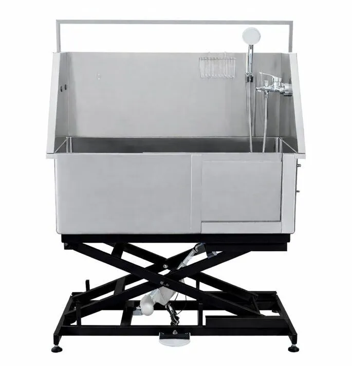Electric Lifting Deluxe Bathing Tub with Sliding Door & Arm GW-231E - Image 1