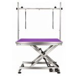 Stainless Steel Large Extra Low Electric Grooming Table with Wheels 120cm (GWH-140)