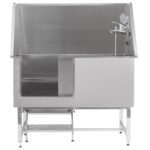Deluxe Static Stainless Steel Dog Bath with Stairs (GW50)