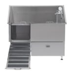 Luxe Static Stainless Steel Dog Bath with Ramp and Drawer (GW51/61)