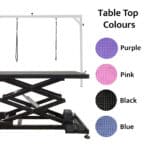 Large Accordion Electric Grooming Table Black 126cm *Pre order 11th July - Image 2