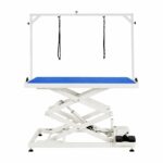 Large Accordion Electric Grooming Table White 126cm - Image 2