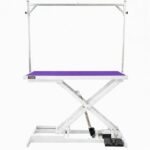 Large Extra Low Electric Pet Grooming Table White 126cm - Image 4