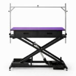 Large Extra Low Electric Pet Grooming Table Black Frame 126cm with Drawers *Pre Order 21st January - Image 4