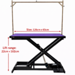 PRE LOVED Large Extra Low Electric Pet Grooming Table Black 126cm - Image 6