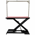 Large Extra Low Electric Pet Grooming Table Black 126cm