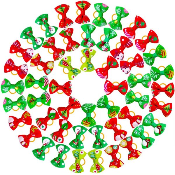Xmas Top Knott Bows - Image 1