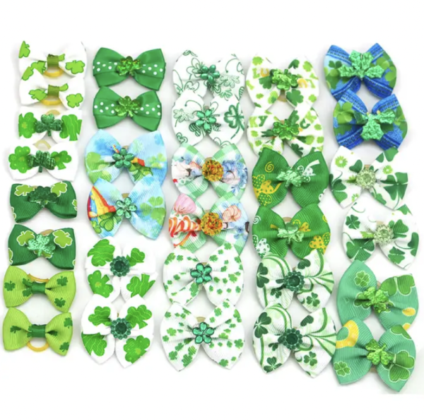 St Patrick’s Top Knott Bows - Image 1