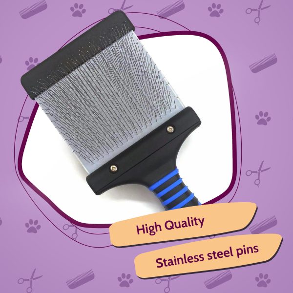 Medium Flexi Brush – Puppy, Silky Coats & De-Shedding - Image 6