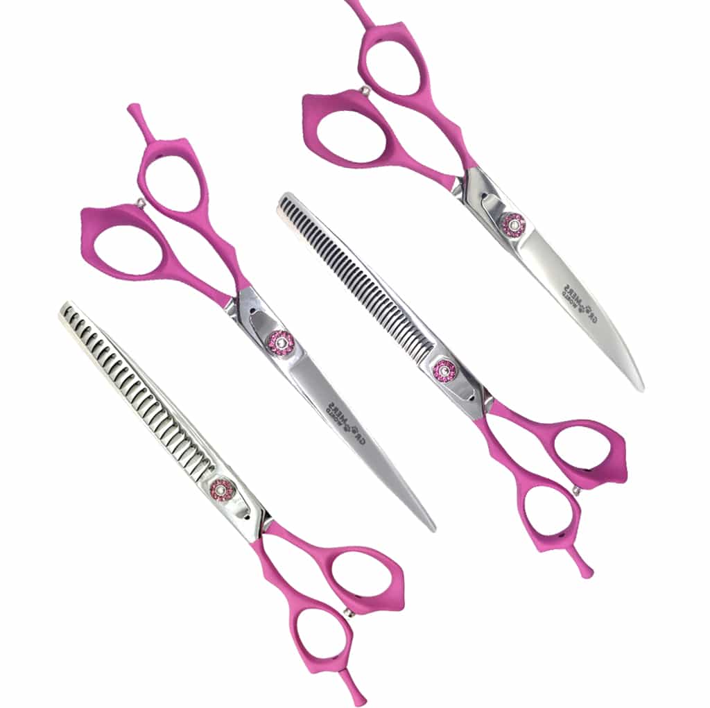 Left Handed Flamingo Scissor Set groomers world