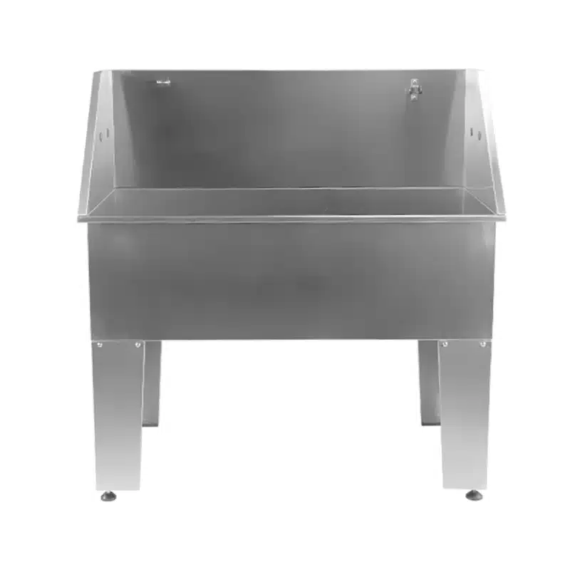 Large Static Stainless Steel Bath Large Static Durable Stainless Steel Grooming Bath with Splashback