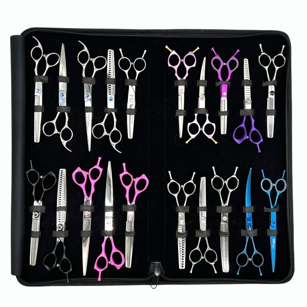 Professional 20 Piece Grooming Scissor Case