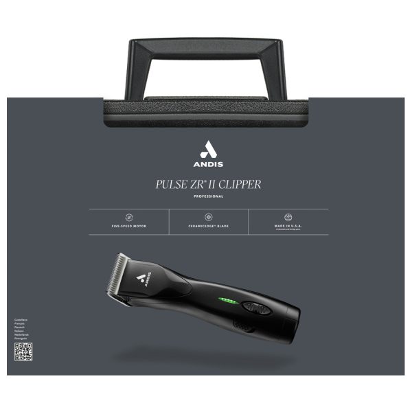 Andis Pulse ZR® II Black Detachable Blade Clipper - Image 3
