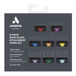 Andis – 8 Piece WIDE Blade Attachment Comb Set - Image 3
