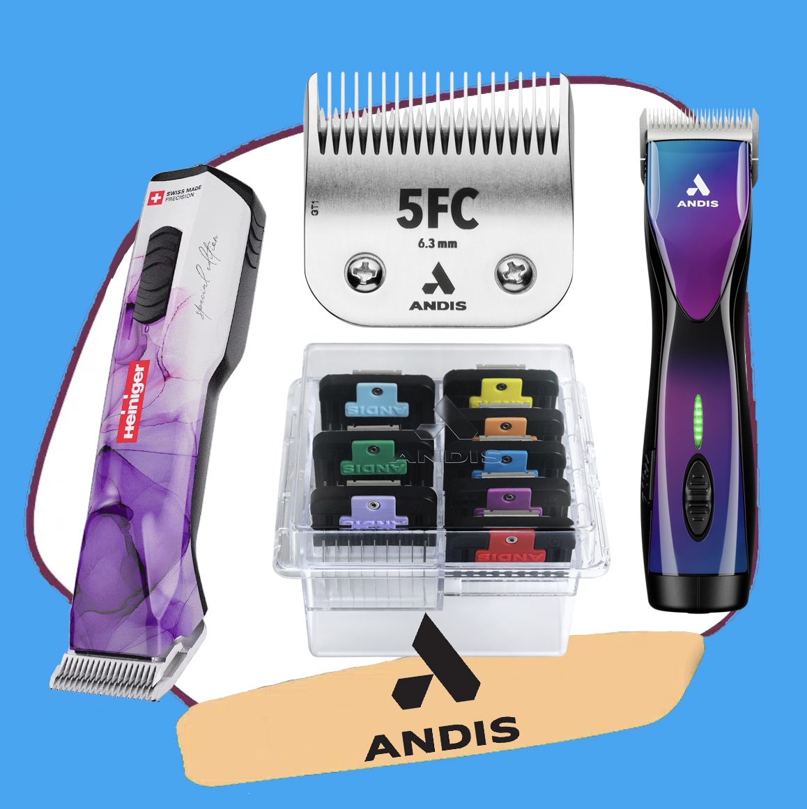 Create your own Student Kit – Andis Create Your Dog Grooming Own Student Kit – Andis Blades - Image 1