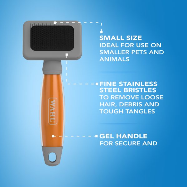 Wahl Slicker Brush – Orange Gel Handle - Image 4
