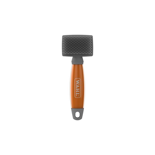 Wahl Nylon Slicker Brush – Orange Gel Handle - Image 2