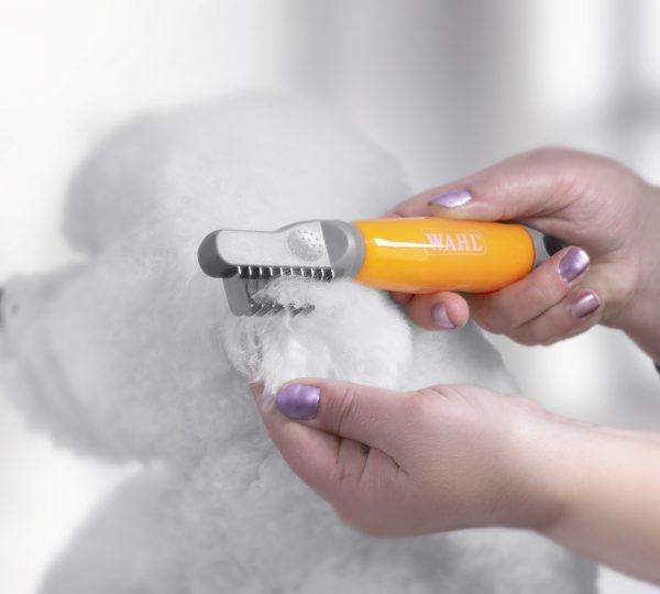 Wahl Soft Grip Dematter – Orange Gel Handle - Image 2